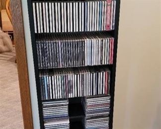 CD Rack and CD's - Mostly Big Band and Orchestra