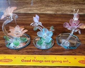 Blown Glass Hummingbirds