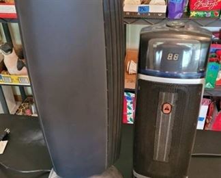 Honeywell Electric Heater and Sharper Image Ionic Breeze Air Purifier with Germicidal Protection