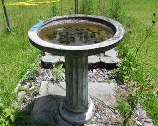 Cement Bird Bath