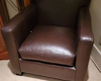 Crate & Barrel Leather Chair