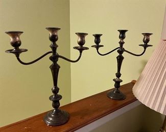 Sterling candelabras 