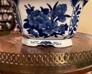 Blue & white planters & more 