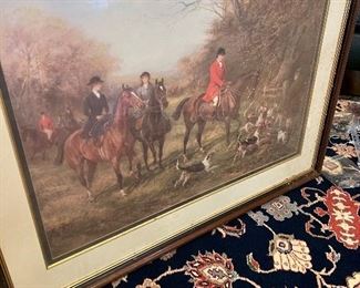 Hunt scene print 
