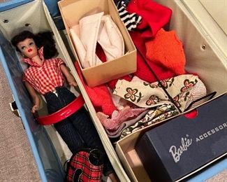 Vintage Barbie case with Barbie
