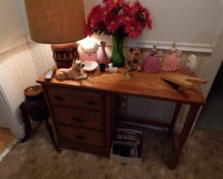 wagon wheel hub lamp and hub & Hames ashtray