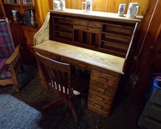 vintage roll top desk