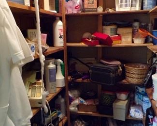 lots of beauty supplies