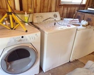 washer , dryer, chest freezer