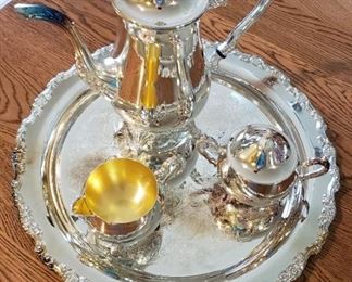 Oneida silver plate coffee service