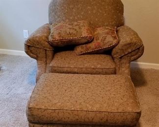 LA Z BOY Club Chair and Ottoman