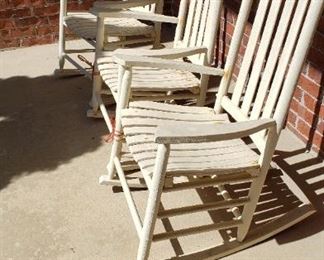 Ladder Back Porch Rockers (3)