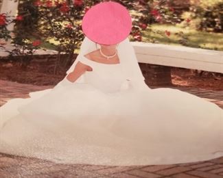 Petticoat sewn into the Bridal Gown