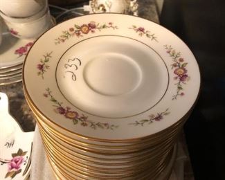 Fine china with delicate flowers