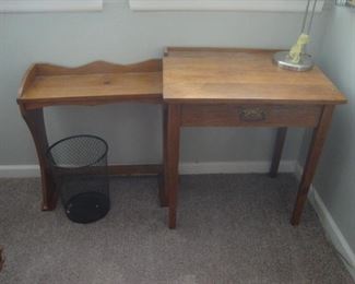 Antique oak desk with lift top