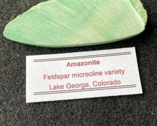 Amazonite Feldspar Microcline Variety From Lake George Colorado