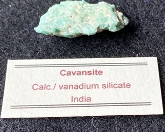 Cavansite Calcium Vanadium Silicate from India