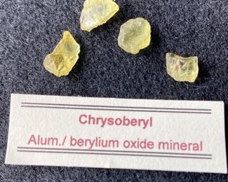 Chrysoberyl AluminumBerylium Oxide Mineral