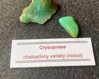 Crysoprase Chalcedony Variety Nickel
