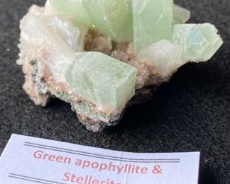 Green Apophyllite and Stellerite