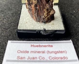 Huebnerite Oxide Mineral Tungsten from San Juan Co Colorado