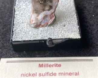 Millerite Nickel Sulfide Mineral from Halls Gap Kentucky