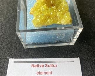 Native Sulfur Element from Baja California or Mexico