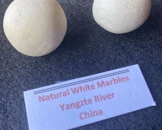 Natural White Marbles from Yangtze River China
