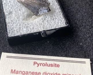 Pyrolusite Manganese Dioxide Mineral from Michigan
