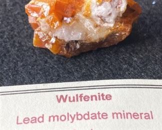 Wulfenite Lead Molybdate Mineral from Mexico