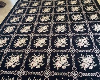 vintage needle point rug