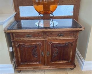 marble top entry table