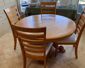 wood table and chairs