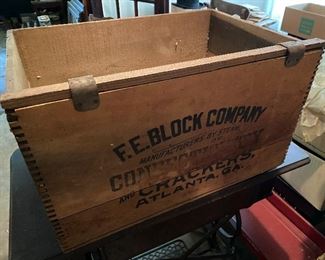 F.E. Block Confectionary and Cracker Box Atlanta, Ga. (Lexington Address on One Side)