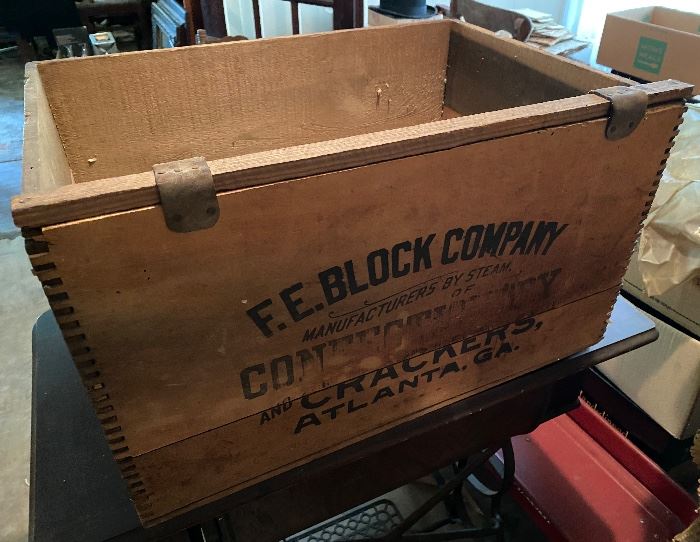 F.E. Block Confectionary and Cracker Box Atlanta, Ga. (Lexington Address on One Side)