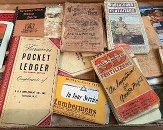 Farm Related Ledgers and Booklets
