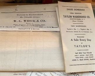 Tobacco Warehouse Receipts