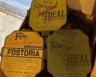 Tin Litho Bed Spring Advertising