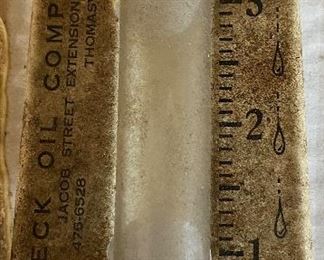 Beck Oil Company Rain Gauge Thomasville, N.C.