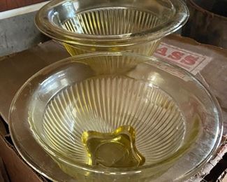 Depression Glass Stacking Bowls