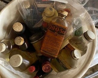 Old Paper Label Medicinal Bottles