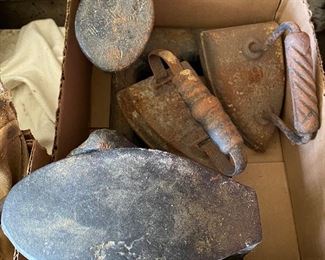 Sad Irons and Shoe Last