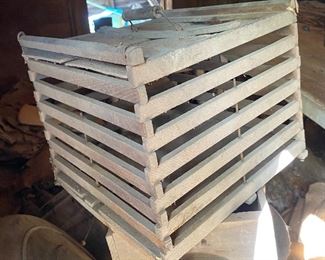 Old Wooden Carrier for Eggs or Chicken