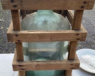 Old Glass Water Bottle