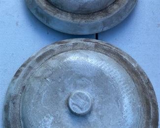 Old Stoneware Crock Lids