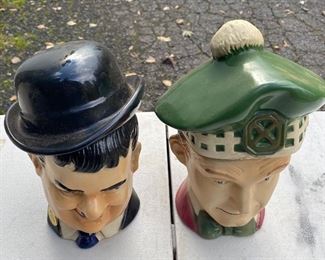 Laurel and Hardy Liquor Decanters