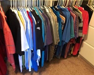 Assorted golf shirts, sz. L