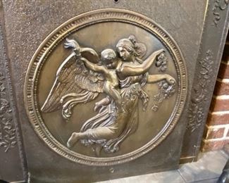 Detail of fireplace cover.