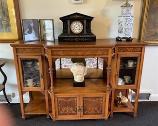 Inlaid display cabinet/buffet.