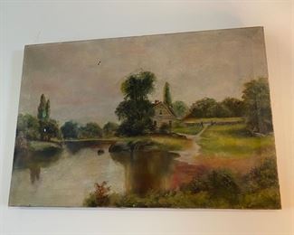 Original (unsigned) oil painting.